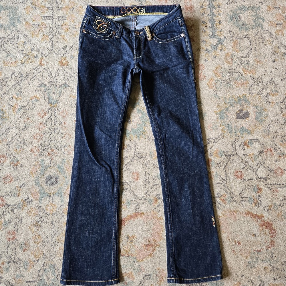 COOGI Womens Jeans Size 9 Boot Cut Dark Wash Austrailia